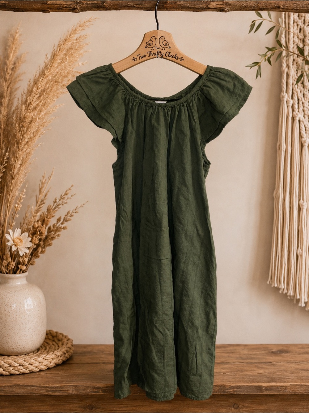 Time & Tru Olive Green Dress | Size XS (0/2) | GUC